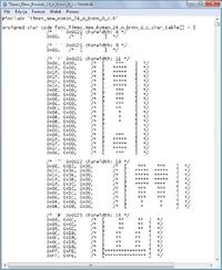 Pixel Factory - generator font�w graficznych LCD (do C)
