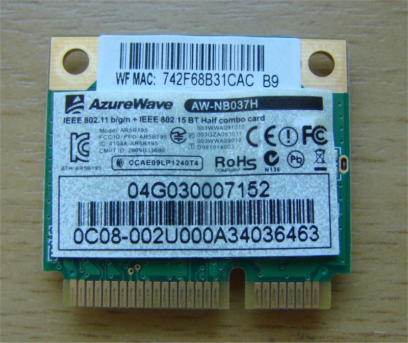 Atheros Ar9002wb 1Ng Wireless Network Adapter Драйвер