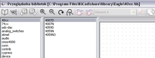 B��dy w dzia�aniu programu KiCAD