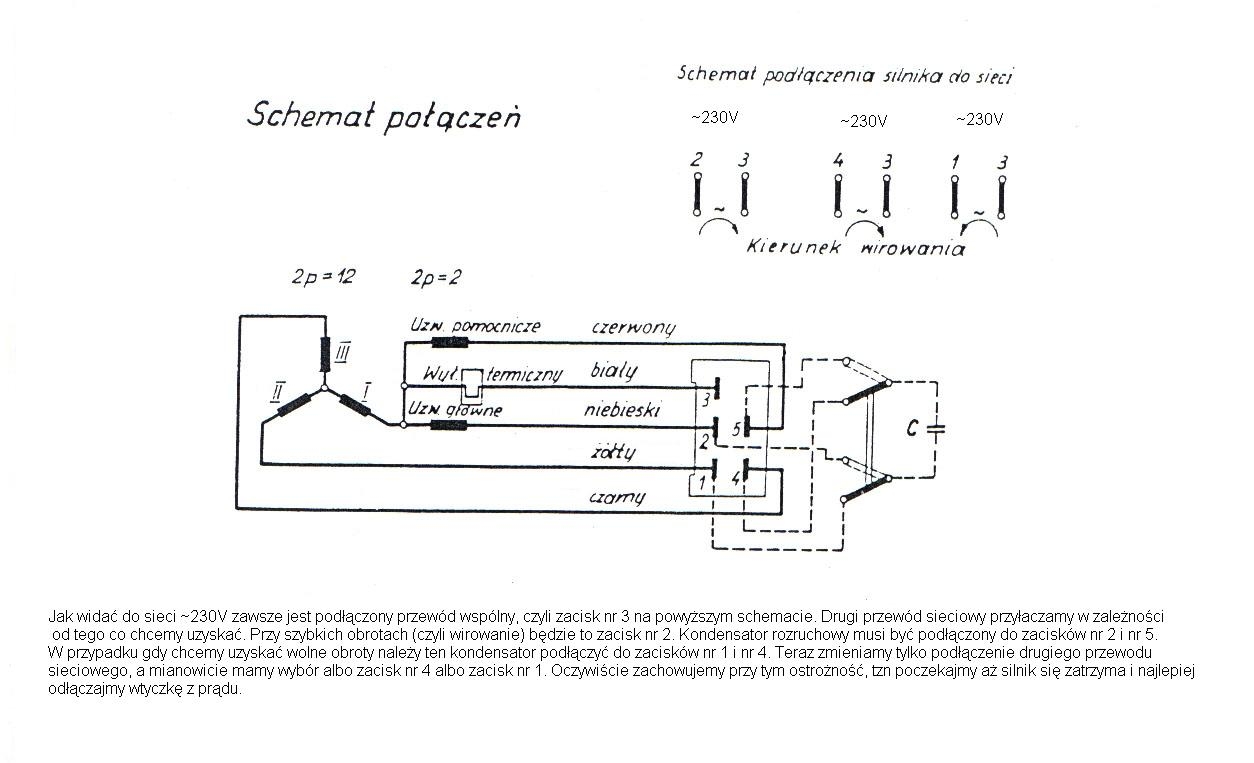 DIY Jak podłączyć silnik pralki 230V czy potrzebny kondensator
