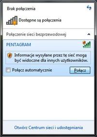 CERBERUS P6361 - Konfiguracja,internet radiowy,��ty wykrzyknik,b��d