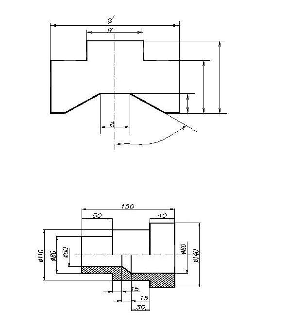 Wymiarowanie Rysunek Techniczny Rysunek techniczny, wymiarowanie - elektroda.pl