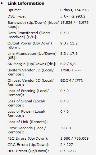 Gigantyczna ilo�� b��d�w FEC na linii VDSL2 w Netii
