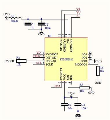 AVR - Panel dotykowy - stmpe811 - I2C