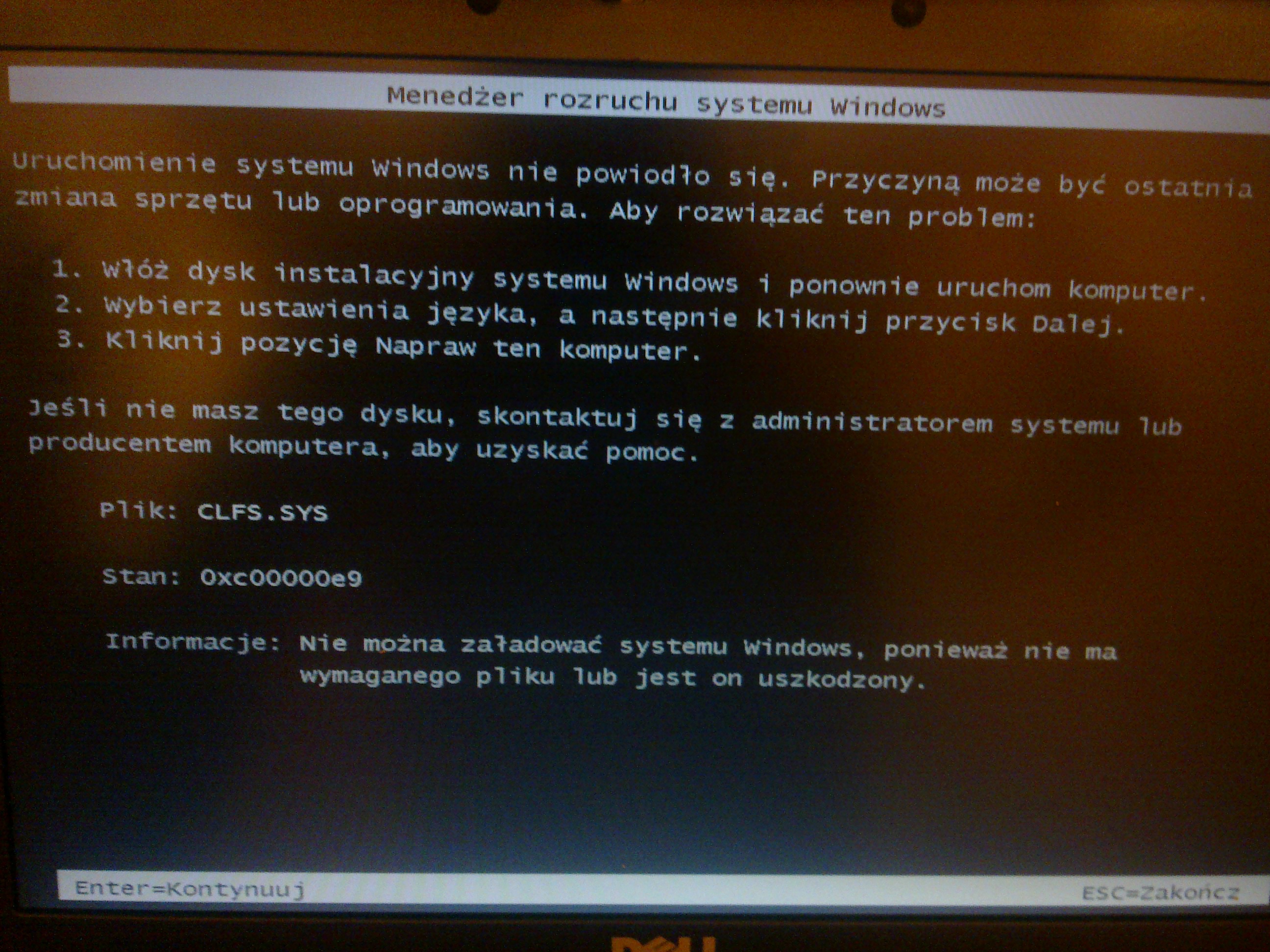 Problem z Windows 7