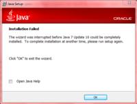Java  - Nie mog� zainstalowa�