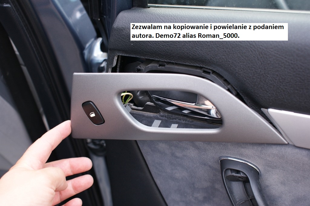 Peugeot 407 Demontaż tapicerki tylnych i przednich drzwi