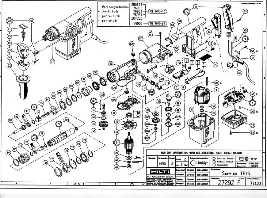 Hilti TE 15 ,czy te15 jest następcą te14 ? - elektroda.pl