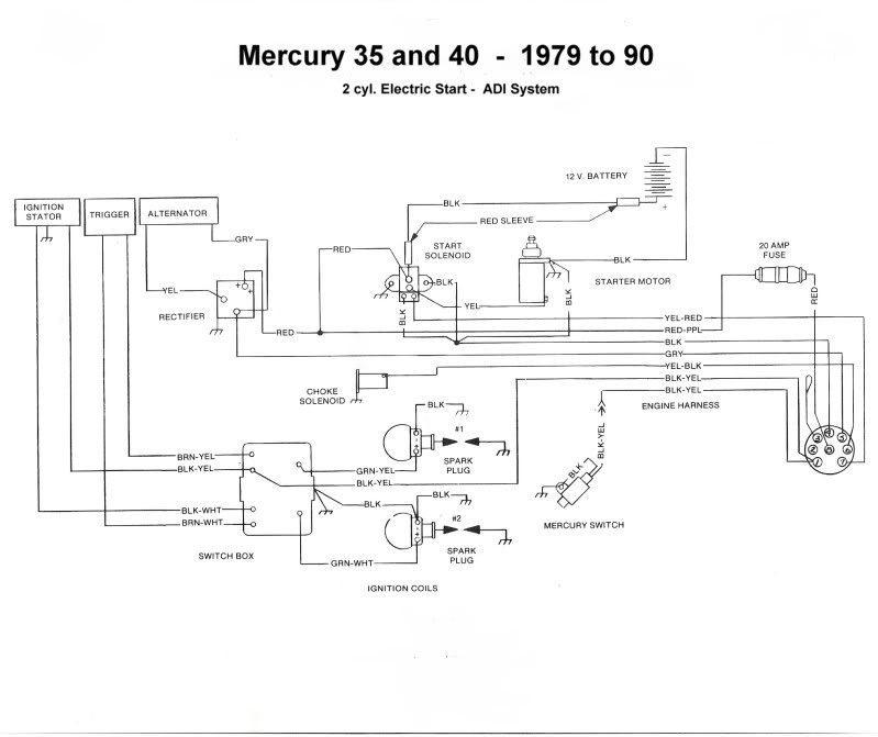 35 50 Hp Mercury Outboard Wiring Diagram