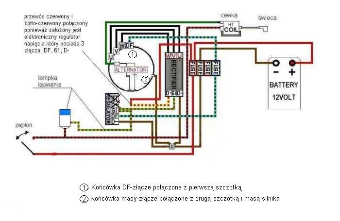 MZ ETZ 250 Podlaczenie Regulatora Elektronicznego