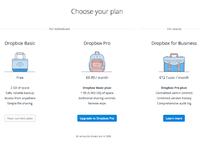 Dropbox - now 10 times more space for the same price