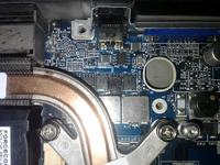 Dell 9400 nie �aduje baterii, spalone elementy zasilania, przerywa