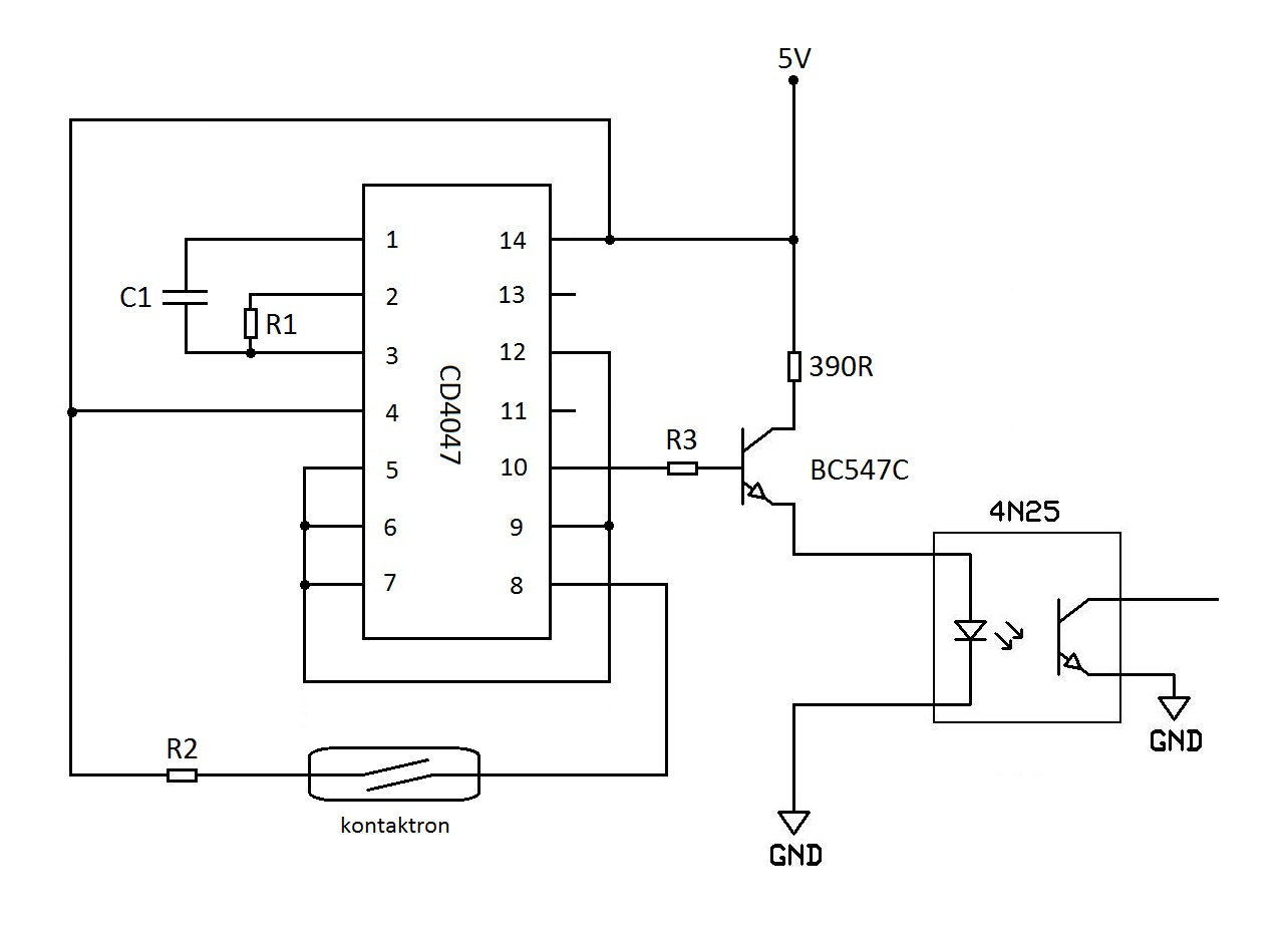 Cd4047 generator