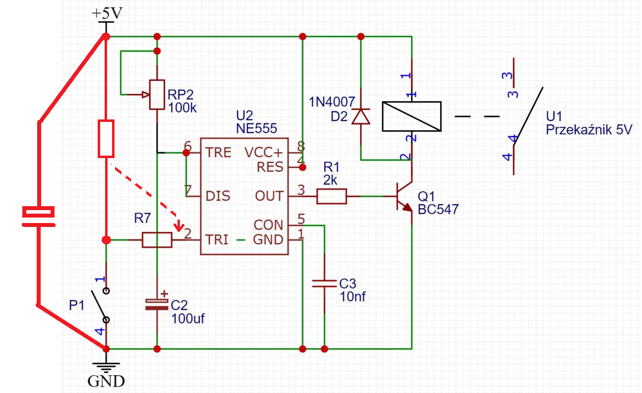 NE555 i przekaźnik niby podręcznikowy schemat a nie działa 2