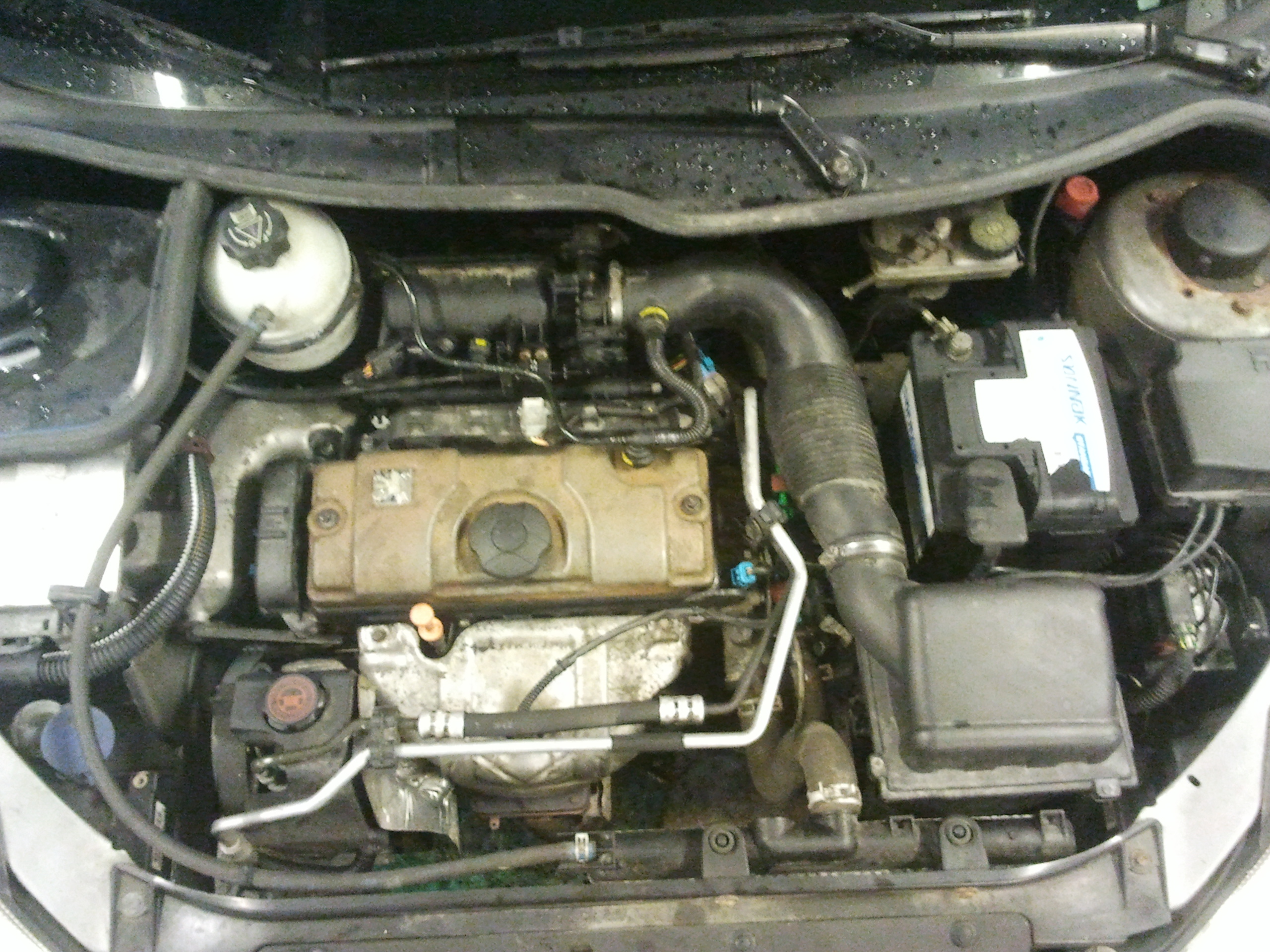Czujnik wentylatora i chłodnica Peugeot 206 1.1 benzyna 3