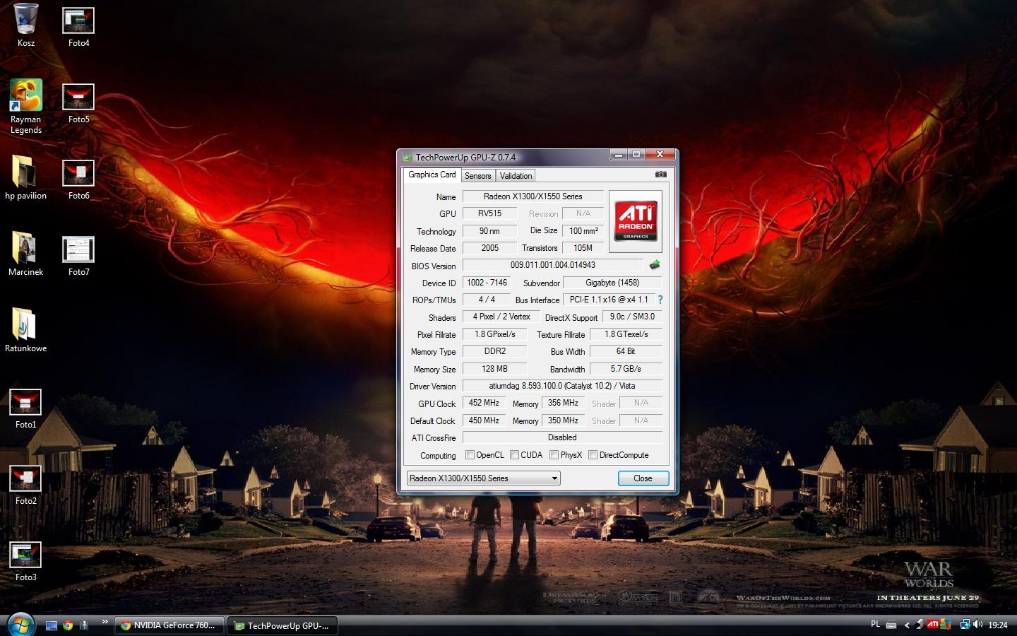 Gigabyte gv-nx76t256d-rh driver