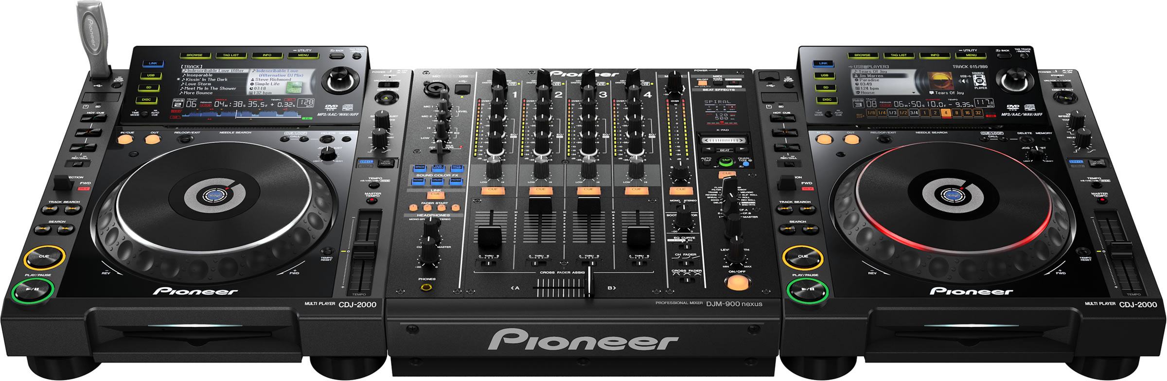 Brand New DJ SET 2x PIONEER CDJ2000 i 1x PIONEER DJM2000 MIXER + HDJ 2000
