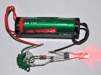 latarka z bia�ym led-em zasilana z baterii 1.2V