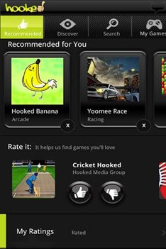 Platforma Hooked z algorytmem zapami�tuj�cym preferencje gracza systemu Android