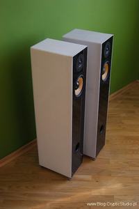 Szklanki - czyli kolumny pod�ogowe. (VIFA DX25, STX GDN-18-130-8-AKX)
