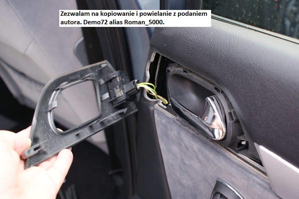 Peugeot 407 Demontaż tapicerki tylnych i przednich drzwi