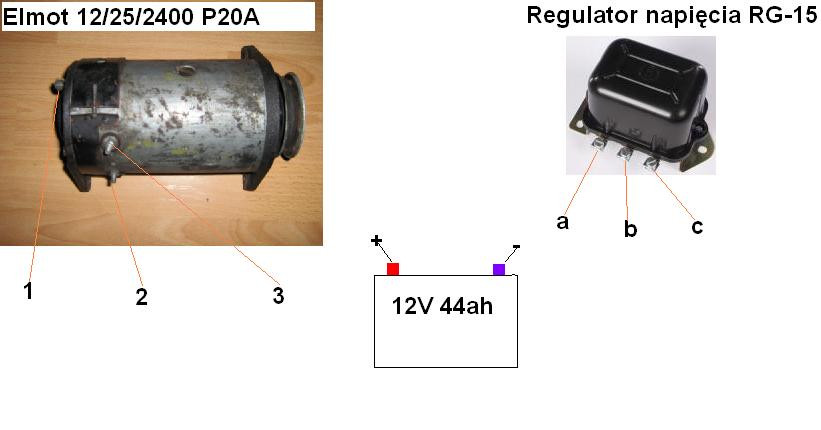 Pod Czenie Regulatora Napi Cia Do Pr Dnicy W Ursus C Rysunek