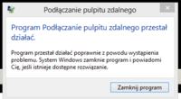 Windows 7 Home Premium Błąd połączenia z pulpitem zdalnym po kilku