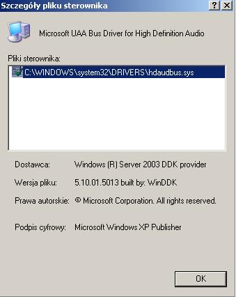 microsoft uaa bus driver for high definition audio. - elektroda.pl