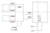 Programowanie GAL 16v8. RXD i TXD prze��czane na 3 uk�ady.