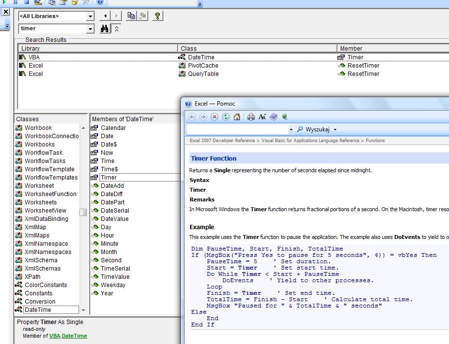 Excel 2003 edytor vba i timer - elektroda.pl