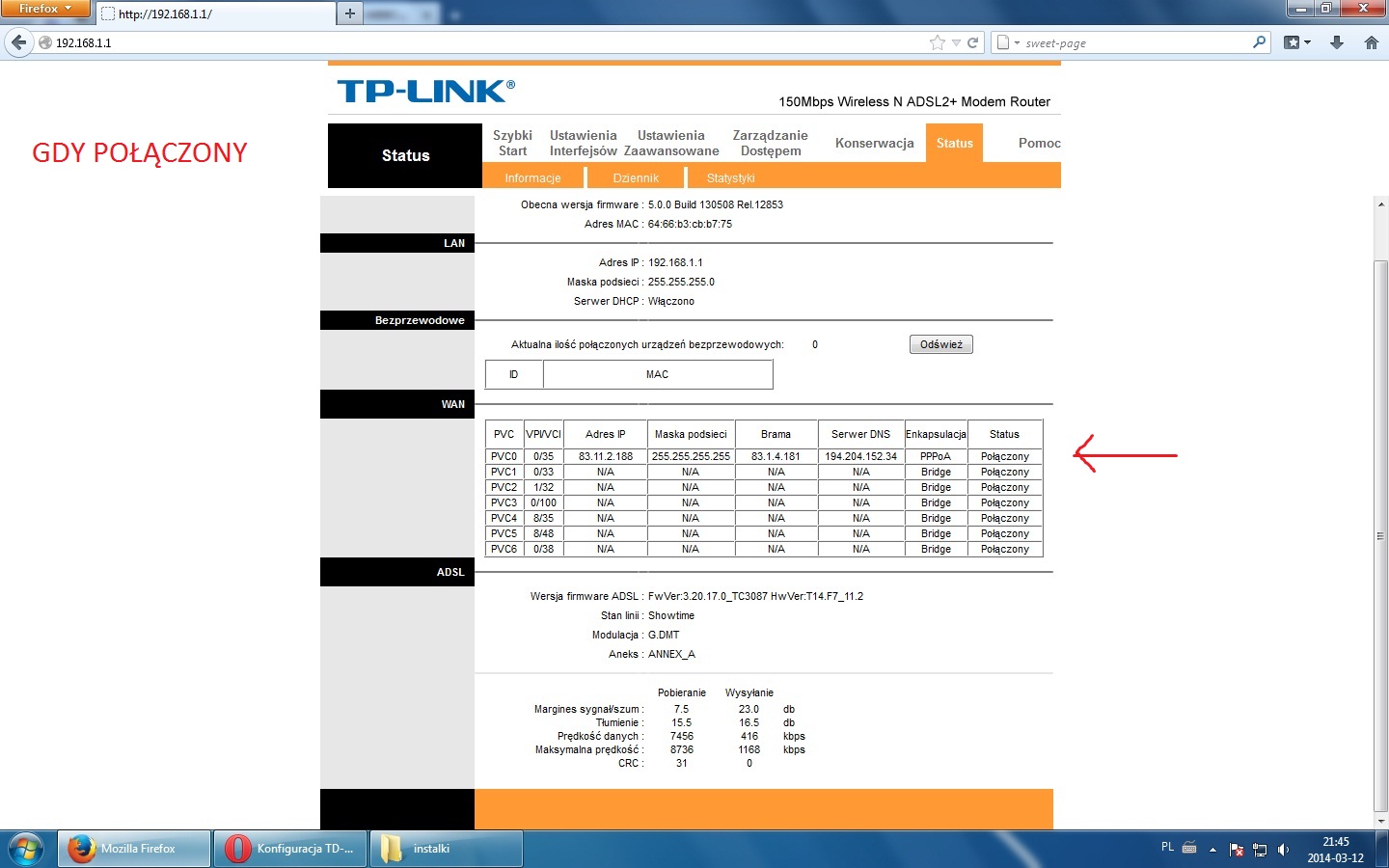 Как сделать lan в wan tp-link td-w8951nd Как сделать lan в wan tp-link td-w8951nd