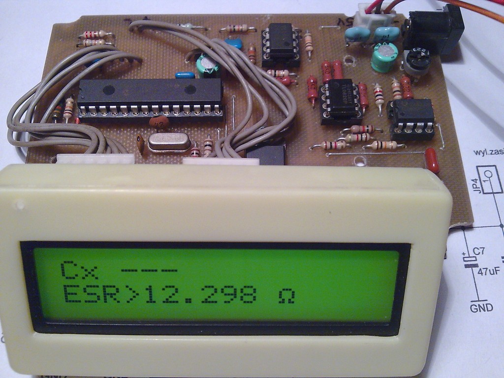 DIY capacitor ESR meter