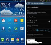 Galaxy S4 Android 4.3 - the leak with a photo of the new system