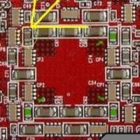 Radeon 9800 XL Medion - Naprawa i wartości kondensatora SMD po uszkodzeniu