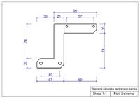 Centralny zamek Seicento - wspornik siłownika