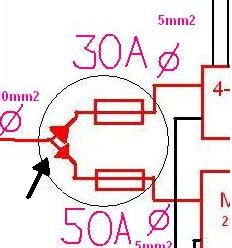 Konfiguracja zasilania 2 wzmacniaczy