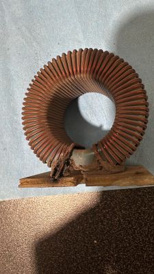 Uszkodzone uzwojenie transformatora toroidalnego w spawarce Kemppi Evo Miniarc.