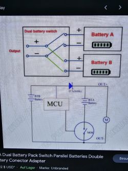 Połączenie 2 identycznych akumulatorów w hulajnogę - schemat, metoda równoległa