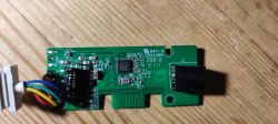 Printed Circuit Board with BK7231N Chip Printed circuit board with components and markings.
