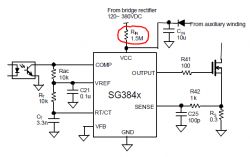 UC3843B zamiast UC3843G - jakie zmiany wprowadzić ?