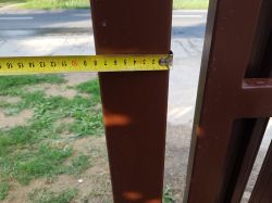 Sliding gate + Wicket without a separating post. Selection of elements.