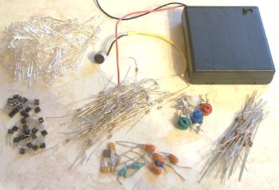 Kieszonkowy kolorofon. Mocna diody LED i układ tranzystorowy.