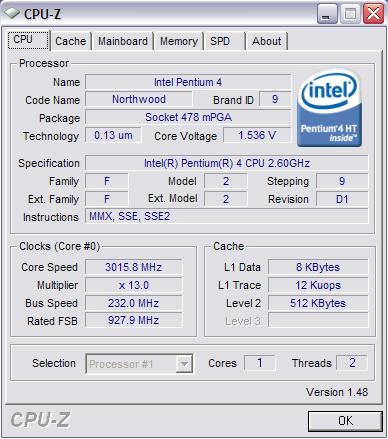 Podkręcanie P4 2,6GHz, jak wgrać BIOS?