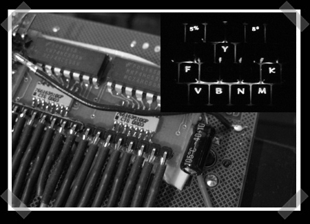 Klawiatura z animowanym podświetleniem LED