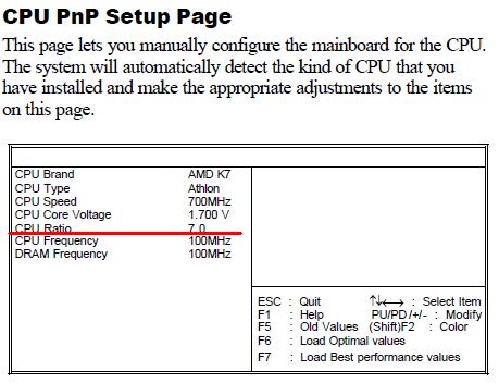 ECS K7S5A - podkręcanie procesora