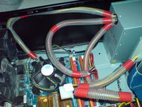 Wentylatory, radiatory, ulożenie przewodów.