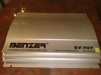 skrzynia z głośnikie jbl decate i wzmacniacz benzer 850w