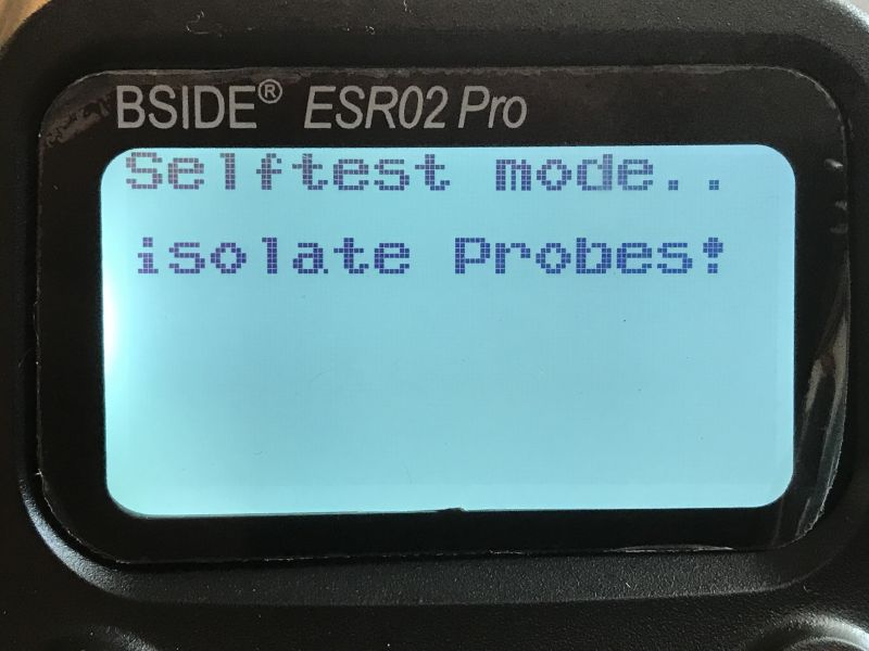 Self-Test Mode on BSIDE ESR02 Pro Display BSIDE ESR02 Pro display in self-test mode.