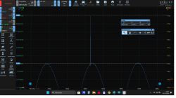 Zrzut ekranu z wykresu oscylograficznego przedstawiający napięcia w silniku Opel Astra.