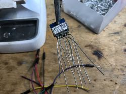 WB2S Module with Soldered Wires WB2S (BK7231T) electronic module with soldered wires.